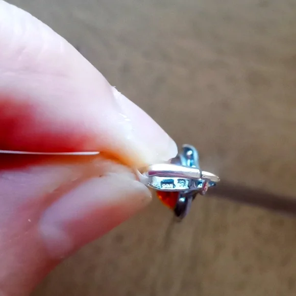 BALTIC COGNAC COLOR AMBER PENDENT - Picture 5 of 5